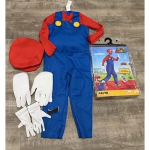 Super Mario Bros Halloween Costume Child Size Small (4/6) Kids Cosplay